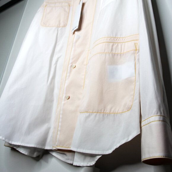 BNWT AW18 MARNI TWO-TONE REVERSIBLE SHIRT 50 - Picture 6 of 13